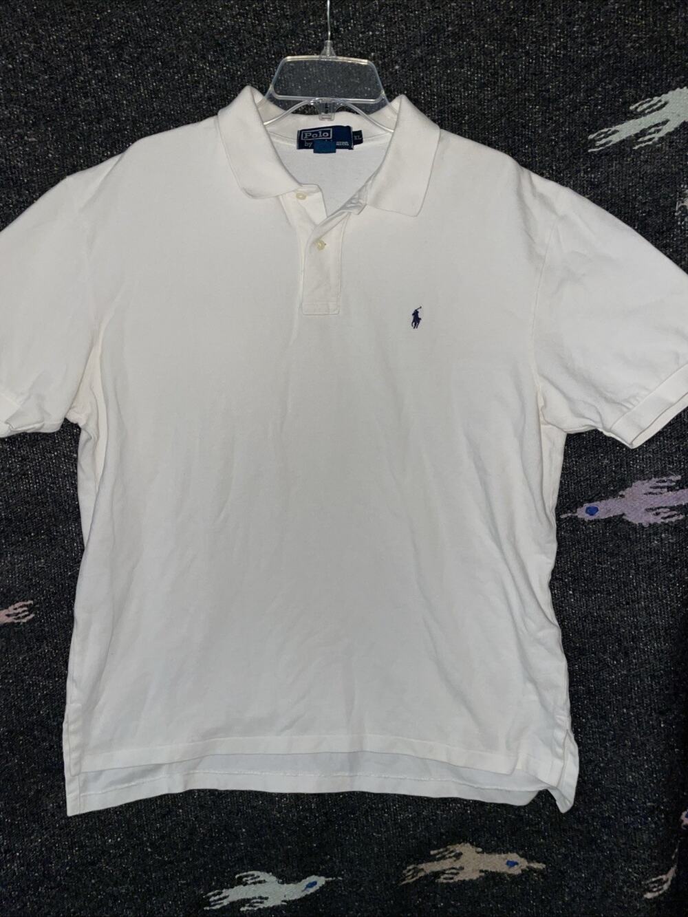 Polo Ralph Lauren Shirt Men's XL White Made In Northern Mariana Islands USA 90s
